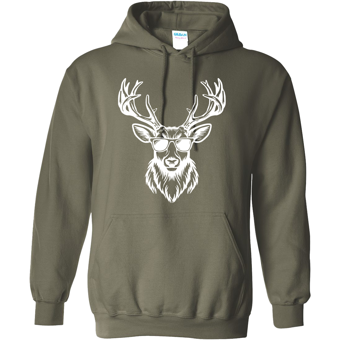 Cool Deer Adult Hoodie