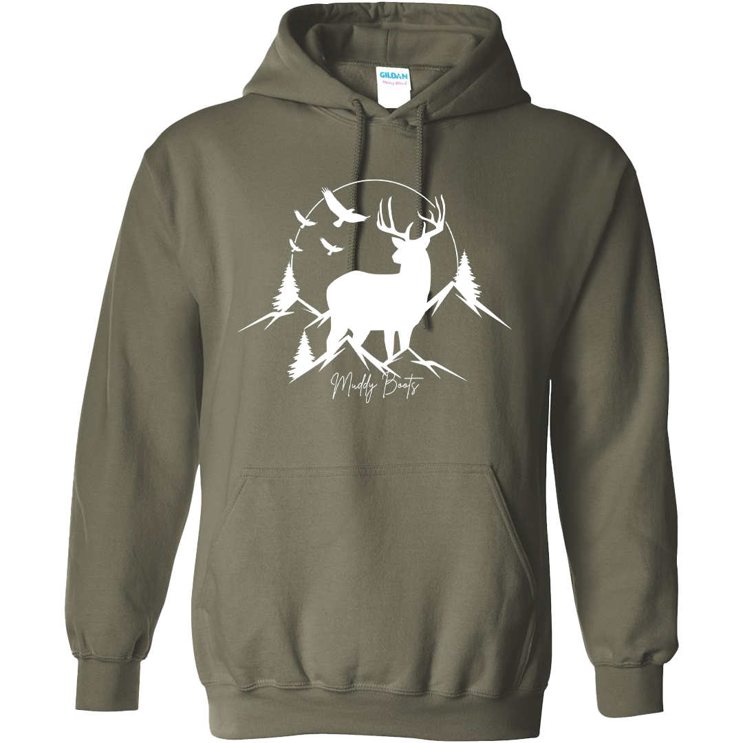 Mountain Deer Adult Hoodie