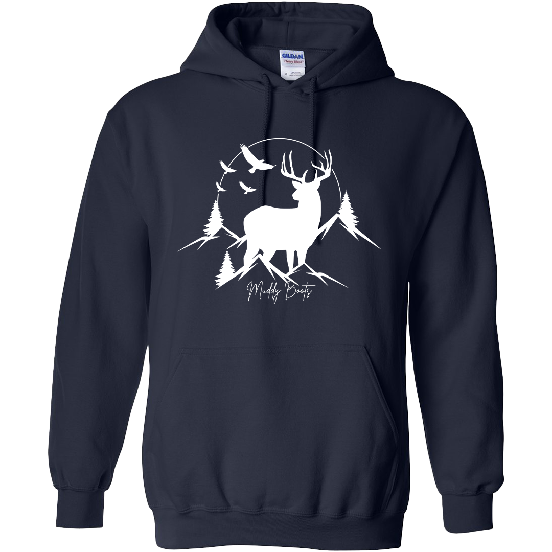 Mountain Deer Adult Hoodie