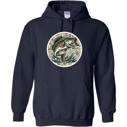 Jumping Bass Adult Hoodie