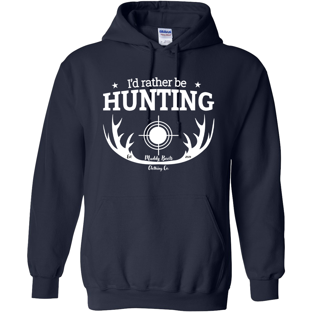 I'd Rather Be Hunting Adult Hoodie