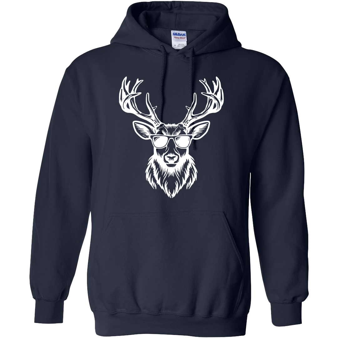Cool Deer Adult Hoodie