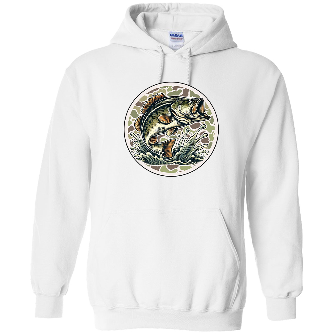 Jumping Bass Adult Hoodie