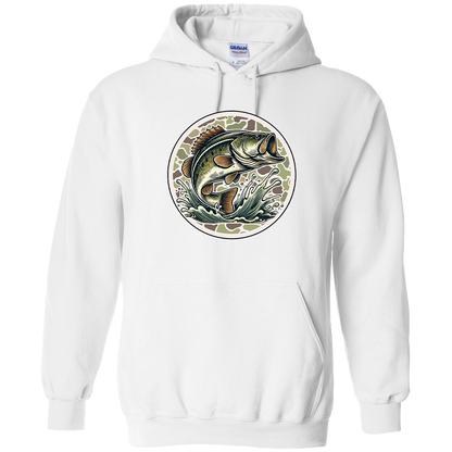 Jumping Bass Adult Hoodie