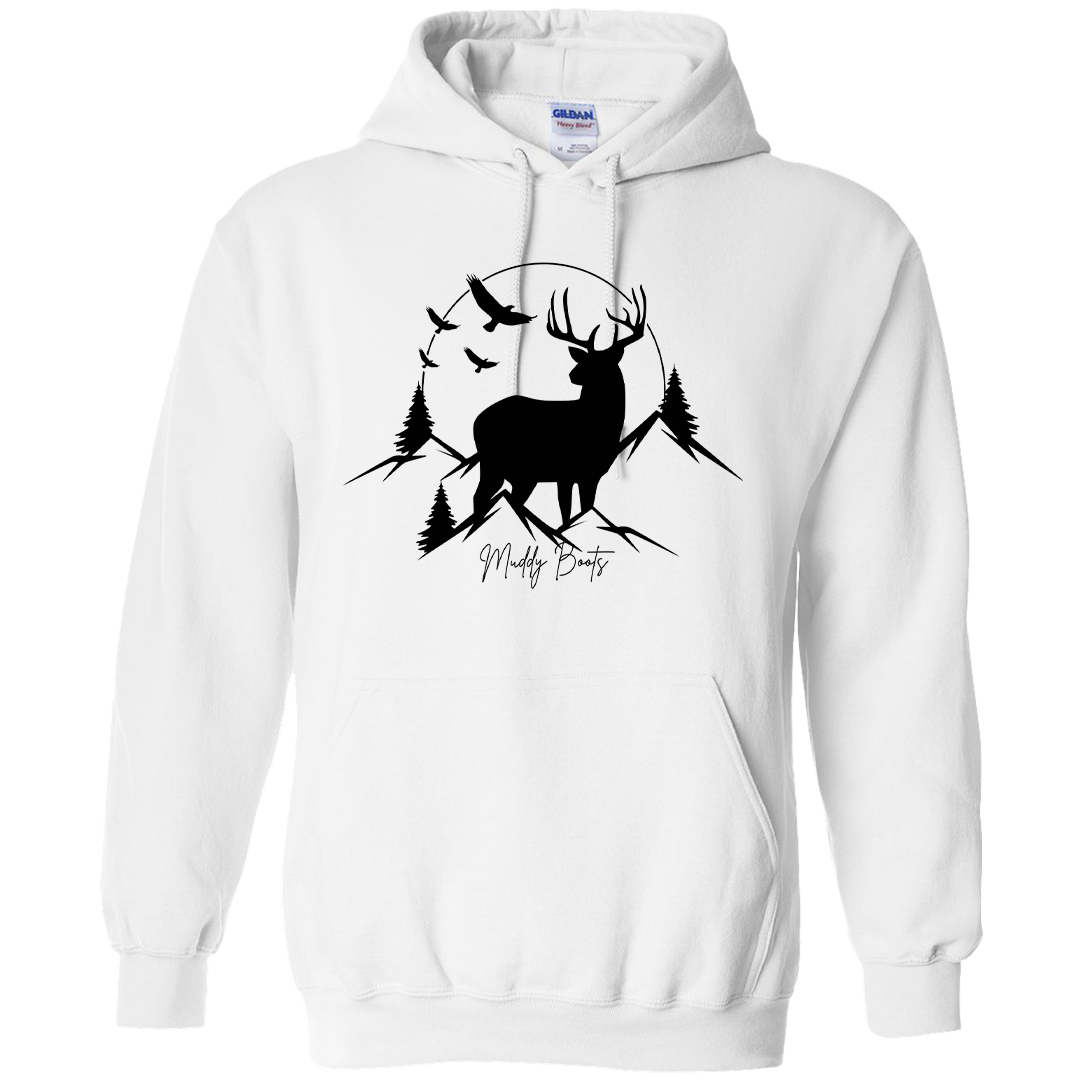 Mountain Deer Adult Hoodie