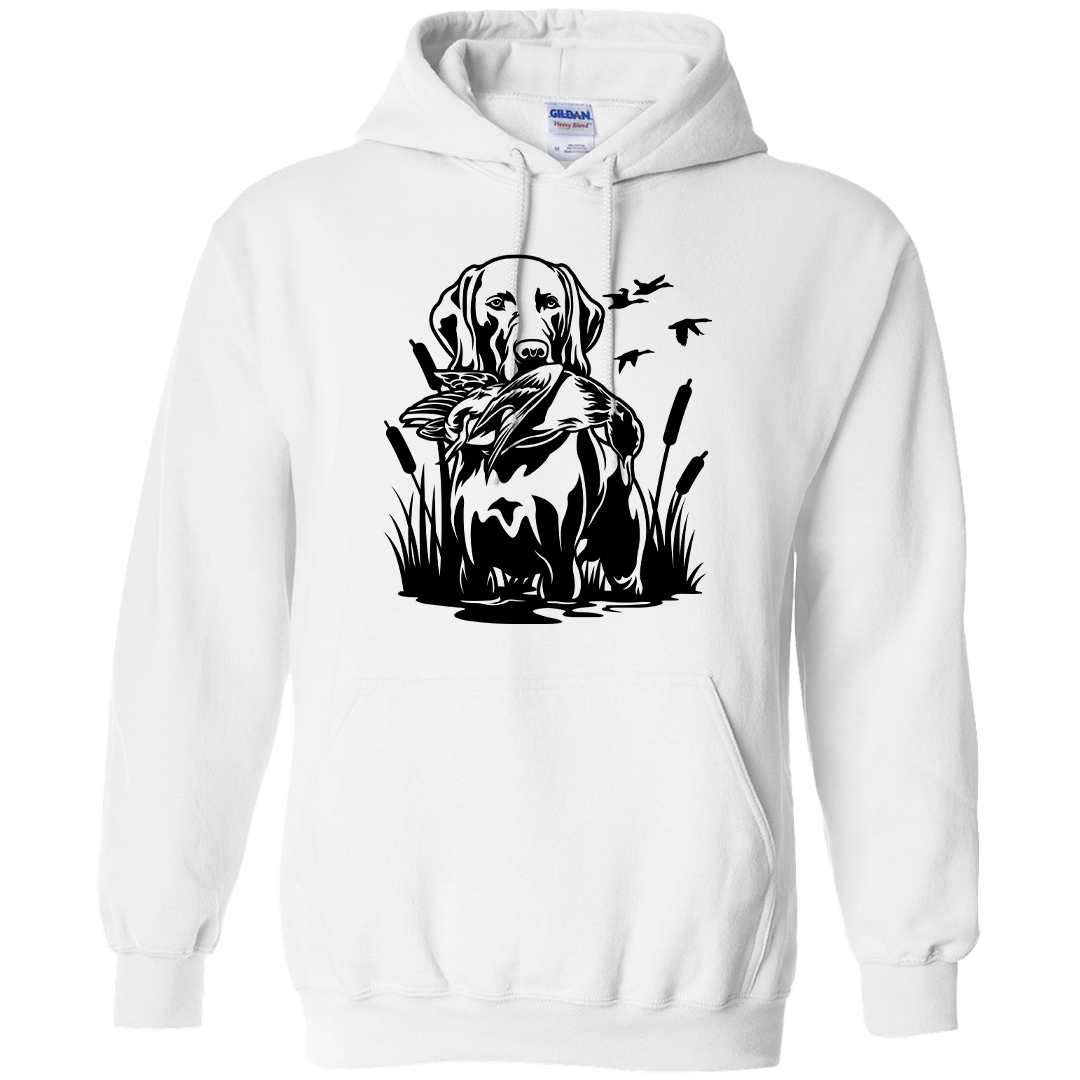 Duck Hunting Dog Adult Hoodie