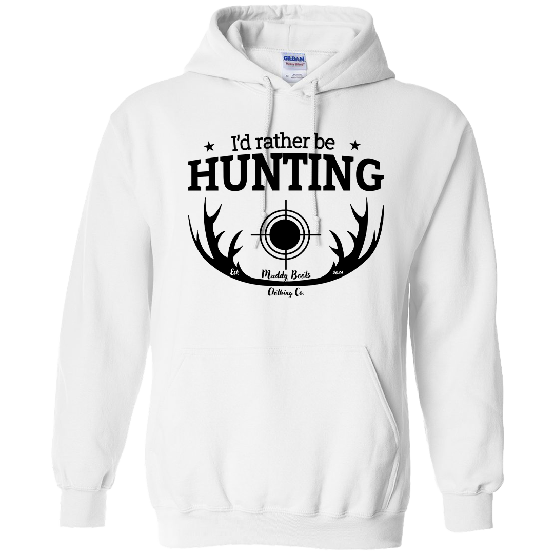 I'd Rather Be Hunting Adult Hoodie