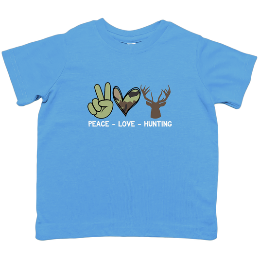 Peace Love Hunting Kids Tee