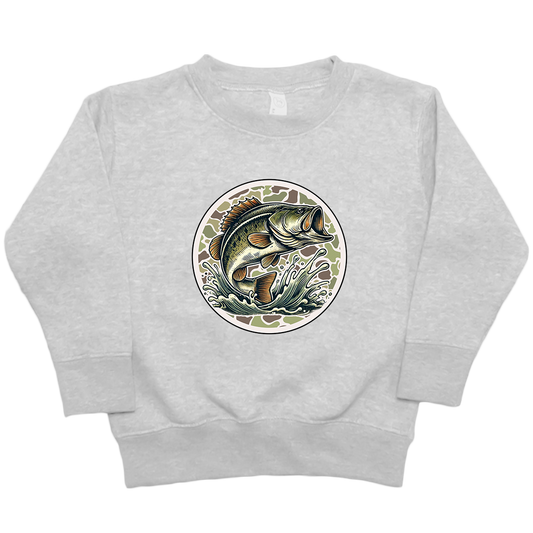 Jumping Bass Kids Crew Neck Sweatshirt