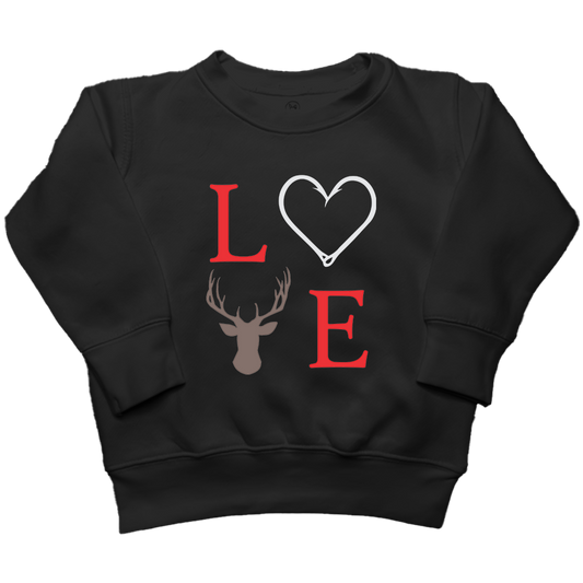 Buck Love Kids Crew Neck Sweatshirt