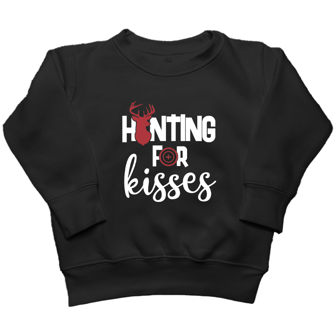 Hunting For Kisses Kids Crew Neck Sweatshirt