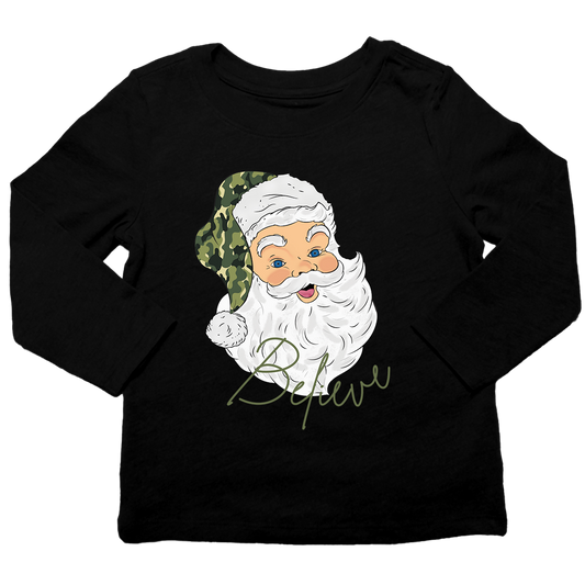 Believe in Santa Toddler Long Sleeve Tee