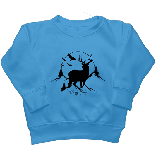 Mountain Deer Kids Crew Neck Sweatshirt