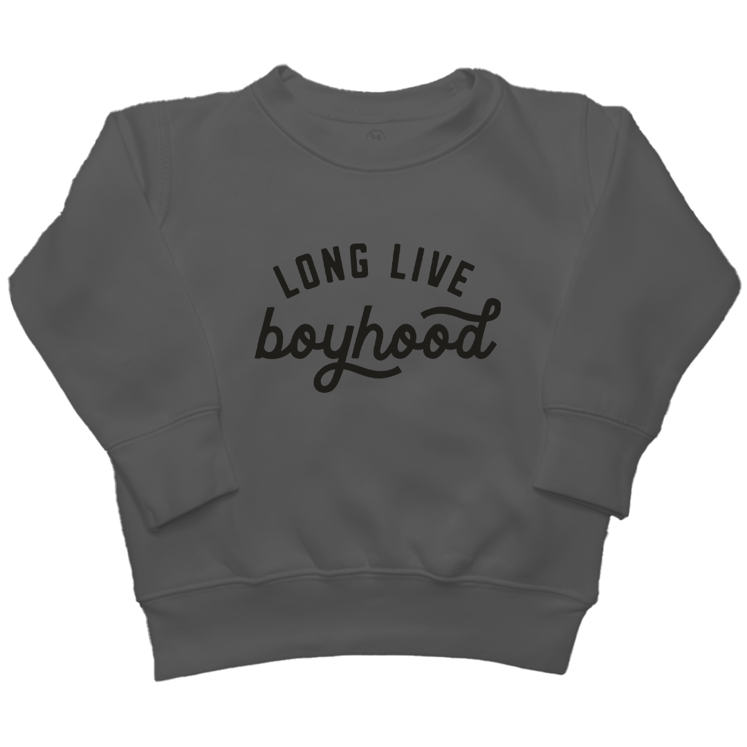 Long Live Boyhood Kids Crew Neck Sweatshirt