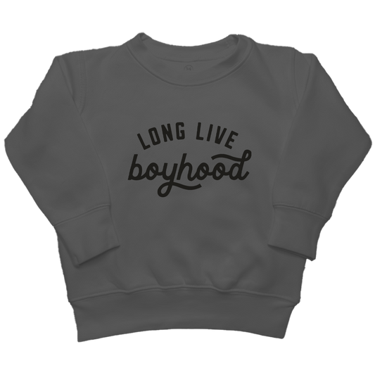 Long Live Boyhood Kids Crew Neck Sweatshirt