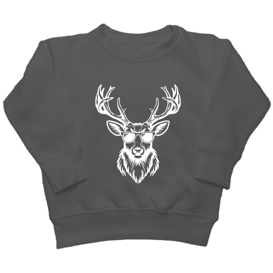 Cool Deer Kids Crew Neck Sweatshirt