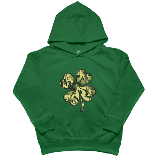 Camo Clover Kids Hoodie