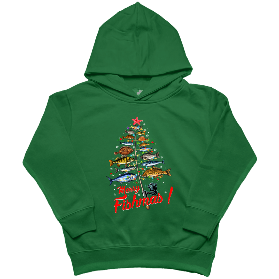 Merry Fishmas Kids Hoodie