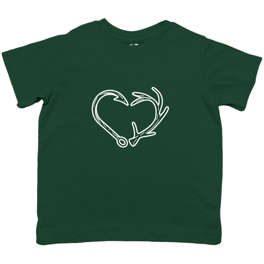 Hook Antler Heart Kids Tee