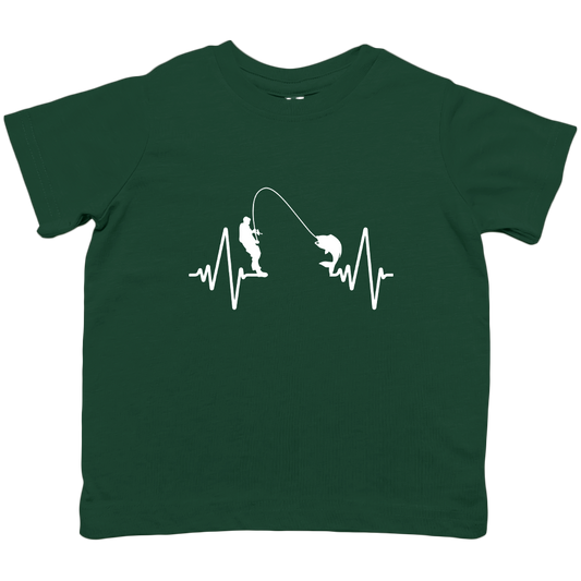 Fishing Heartbeat Toddler Tee