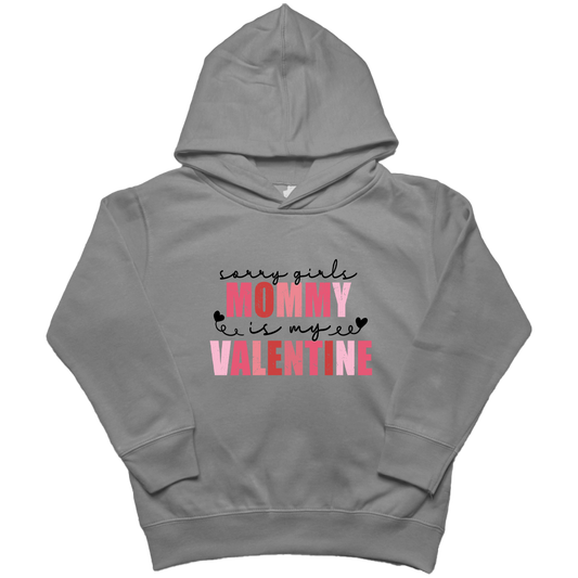 Mommy is My Valentine Kids Hoodie