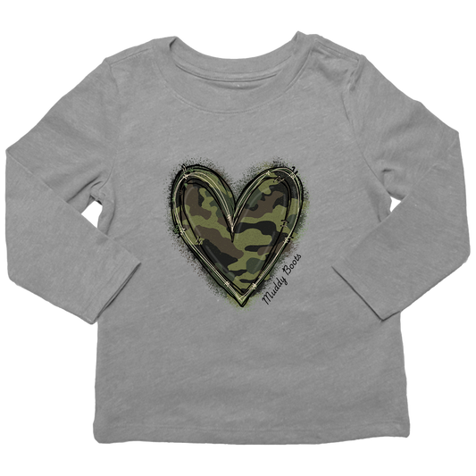 Hidden Heart Toddler Long Sleeve Tee