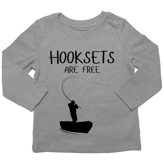 Hooksets Are Free Toddler Long Sleeve Tee