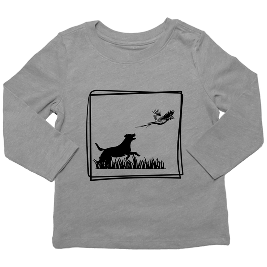 Pheasant Flush Kids Long Sleeve Tee