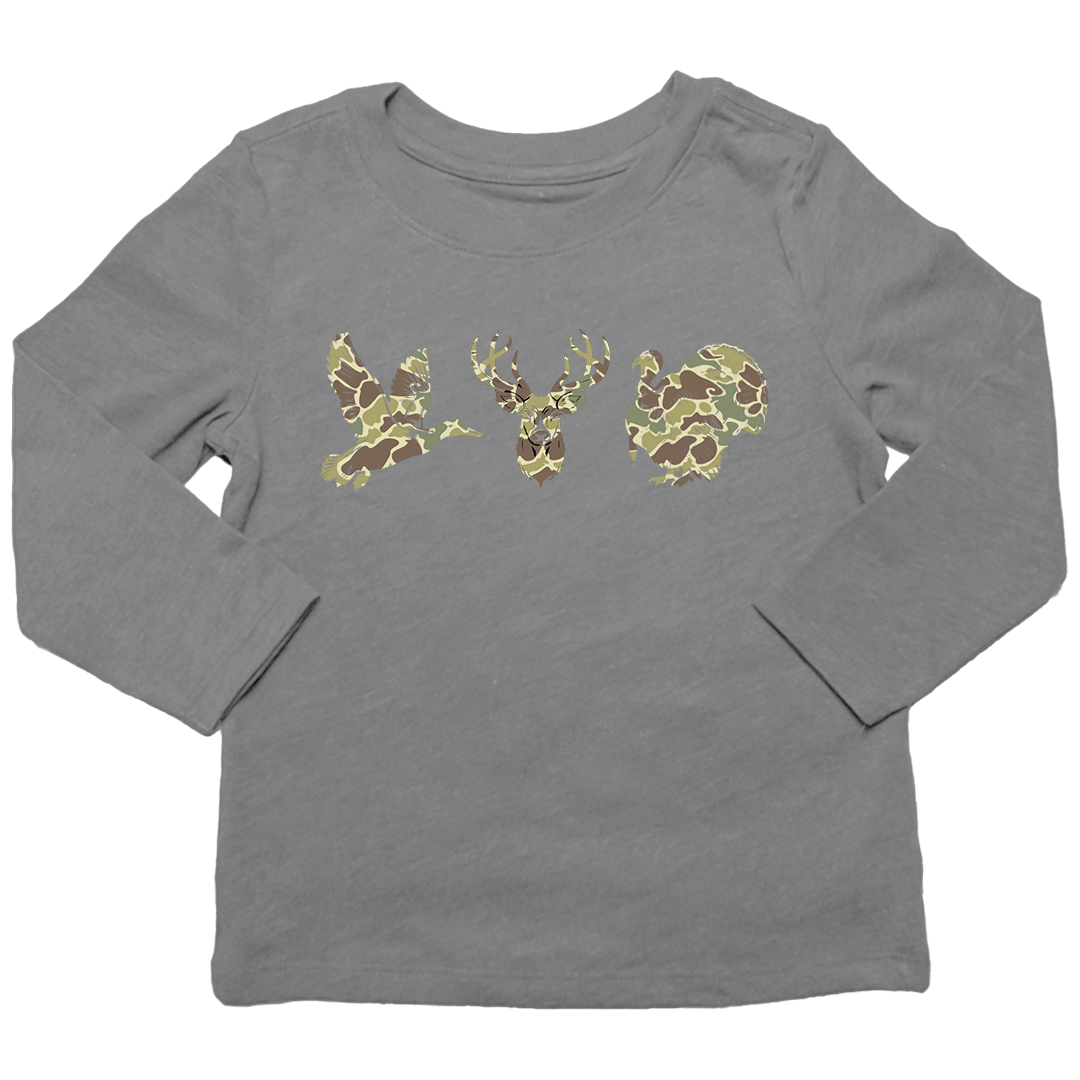 Hidden Animals Kids Long Sleeve Tee