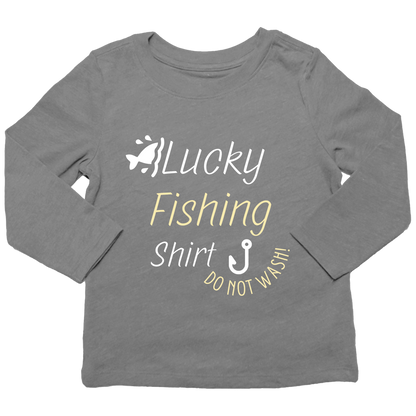 Lucky Fishing Shirt Kids Long Sleeve Tee