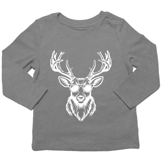 Cool Deer Kids Long Sleeve Tee