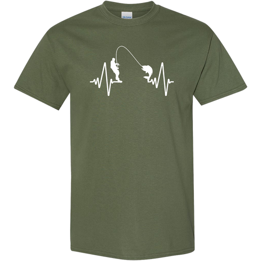 Fishing Sasquatch Adult Tee