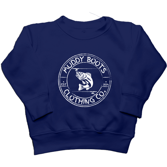 Rod Bending Kids Crew Neck Sweatshirt