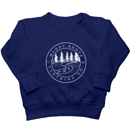 Muddy Trails Kids Crew Neck Sweatshirt