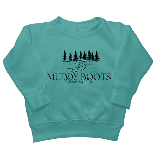 Muddy Trails Toddler Crew Neck Sweatshirt