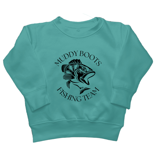 Fishing Team Toddler Crew Neck Sweatshirt