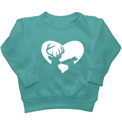 Deer Romance Toddler Crew Neck Sweatshirt