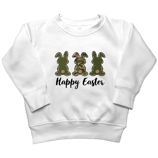 Easter Camo Kids Crew Neck Sweatshirt