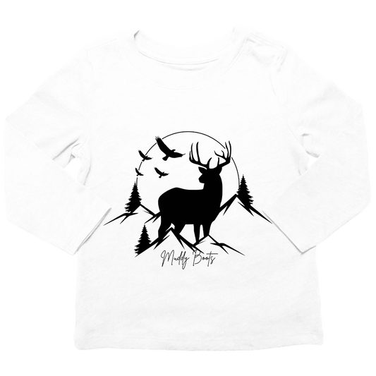 Mountain Deer Toddler Long Sleeve Tee