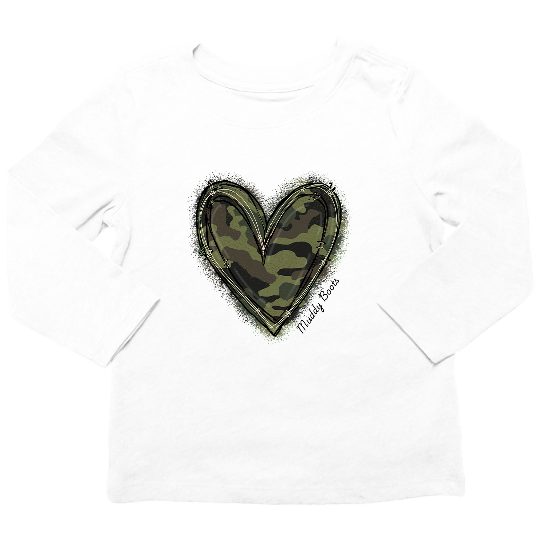 Hidden Heart Kids Long Sleeve Tee