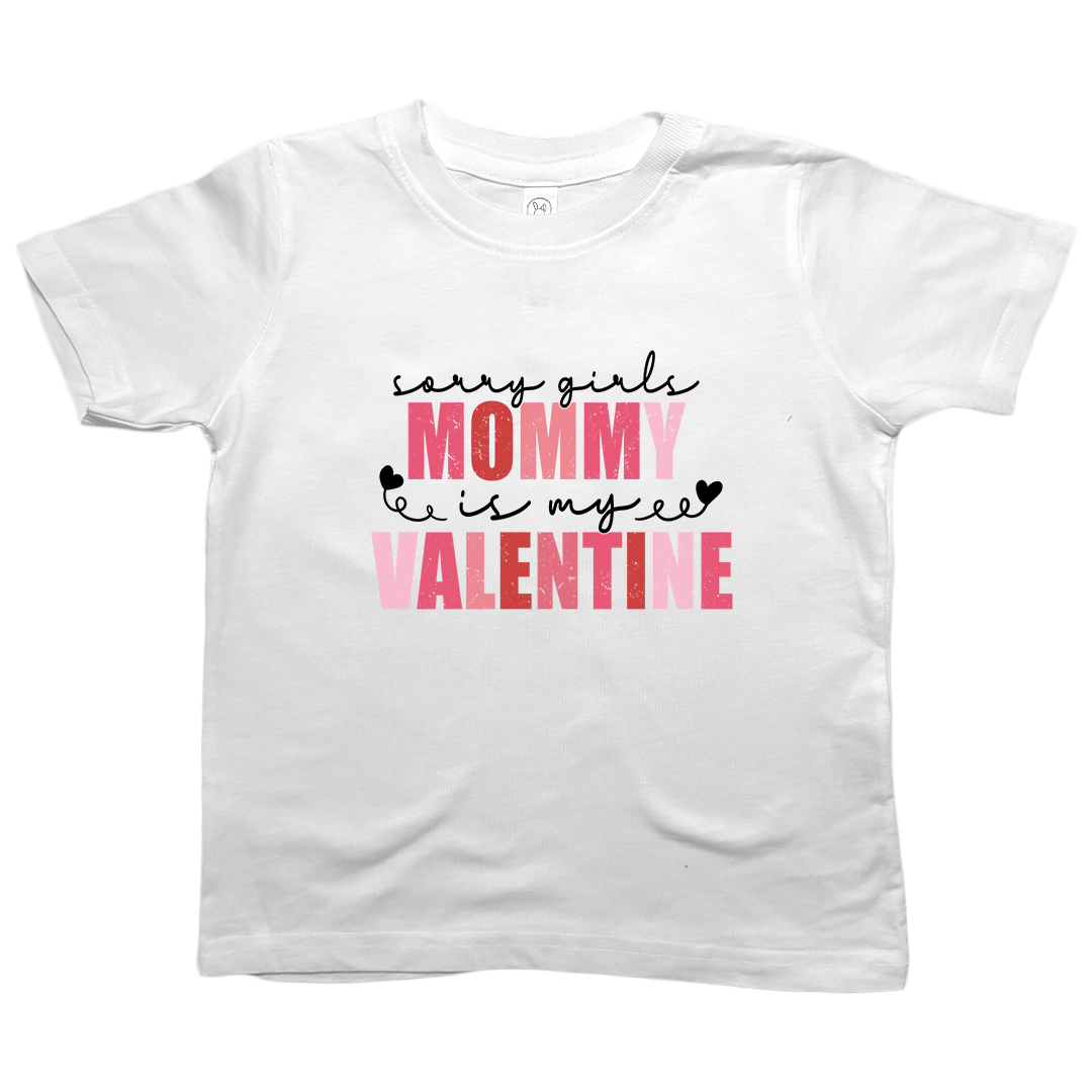 Mommy Is My Valentine Kids Tee