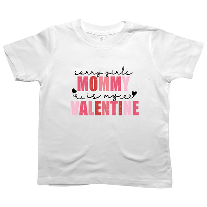 Mommy Is My Valentine Kids Tee