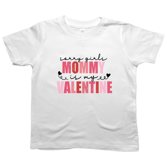 Mommy Is My Valentine Kids Tee