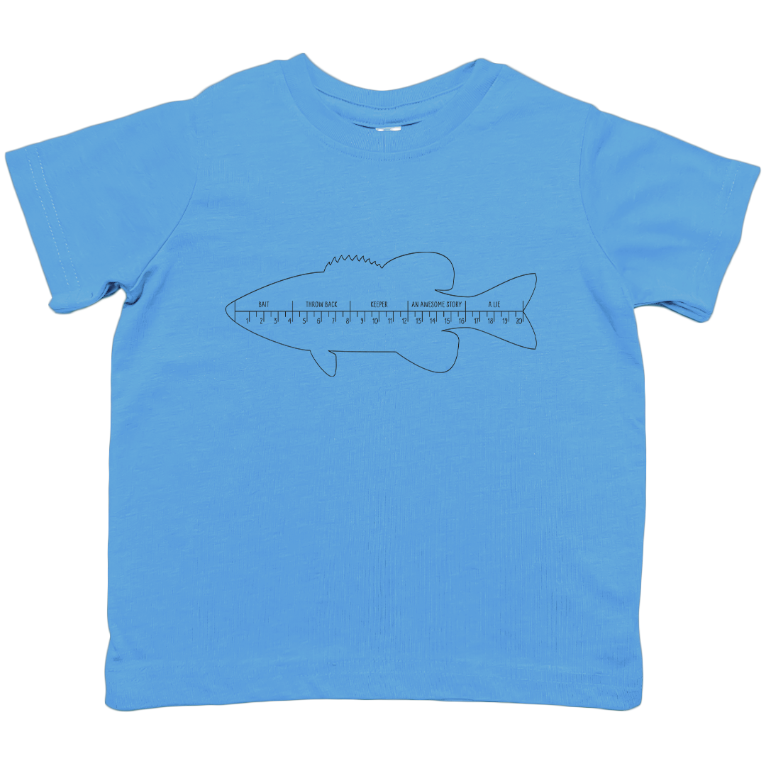 Fishing Ruler Kids Tee