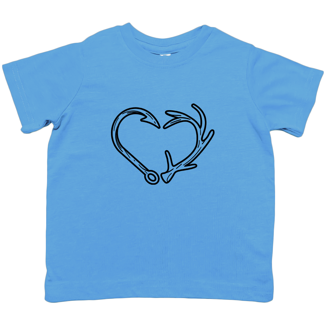 Hook Antler Heart Kids Tee