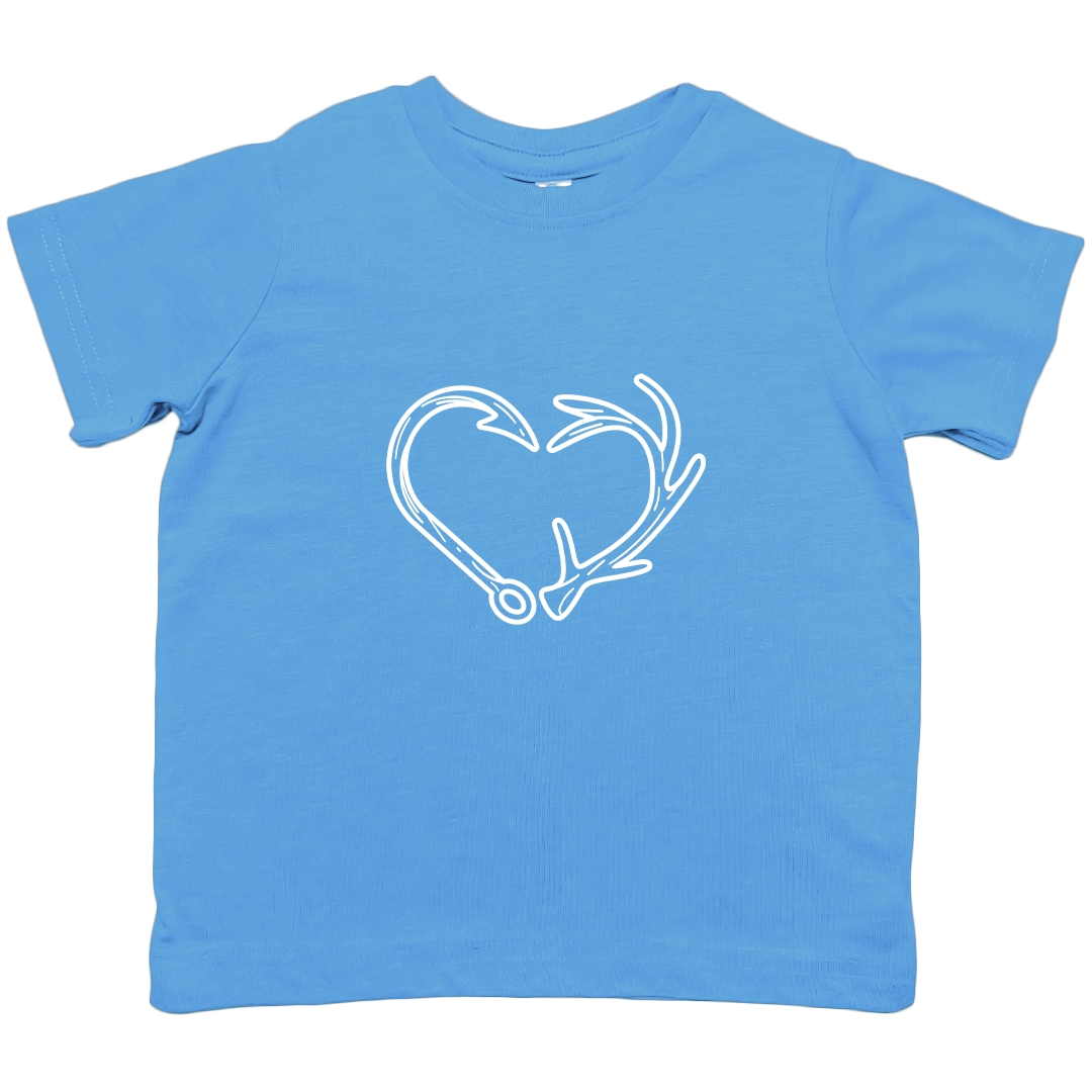 Hook Antler Heart Kids Tee