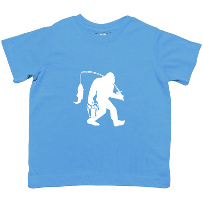 Fishing Sasquatch Kids Tee