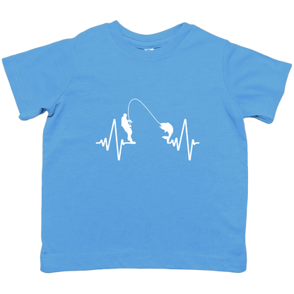 Fishing Heartbeat Kids Tee