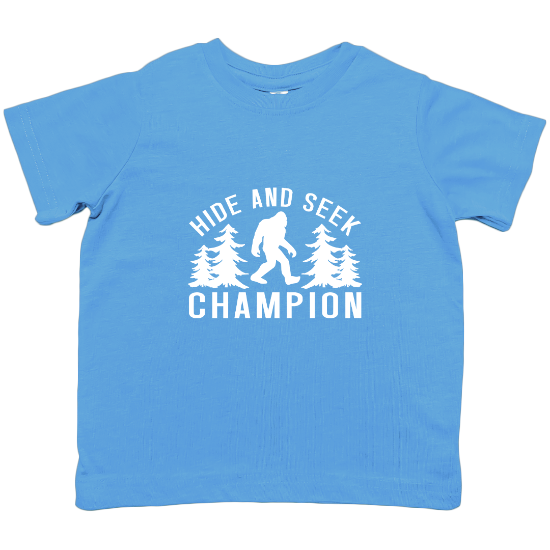 Hide and Seek Sasquatch Kids Tee