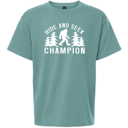 Hide and Seek Sasquatch Kids Tee